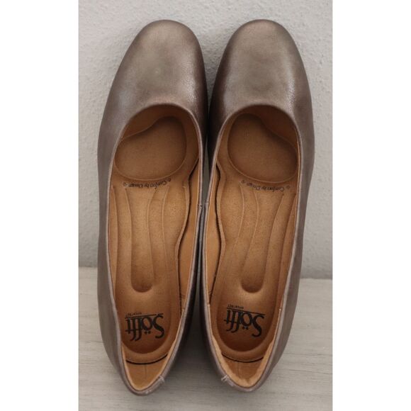 Sofft SF0072900 Women's Sz 8M Bronze Metallic Leather Lana Signature Pumps - Picture 2 of 14